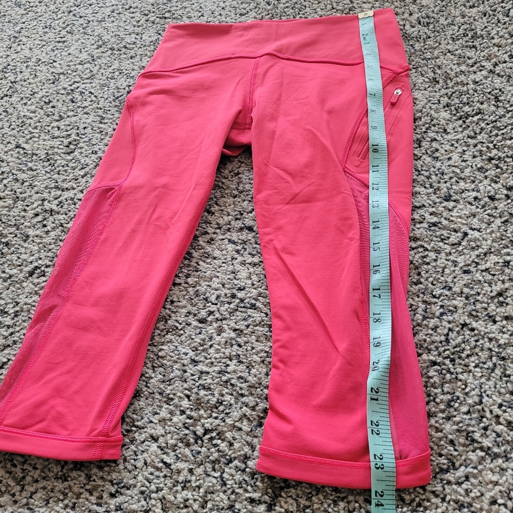 Lululemon Cropped Mesh Panel Leggings - Picture 7 of 8